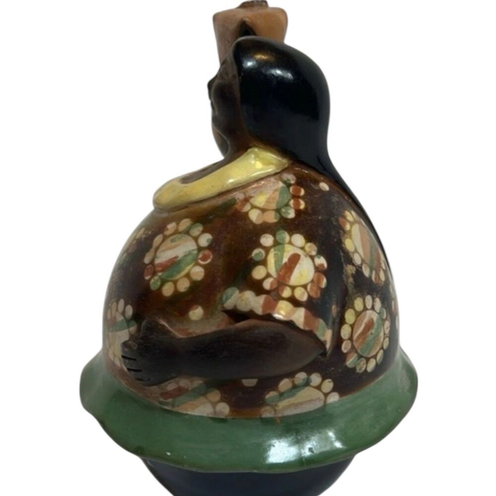 Rare Vintage Chulucanas Peru Signed Sandoval Valdez Pottery Figurine Folk Decor - Picture 6 of 11